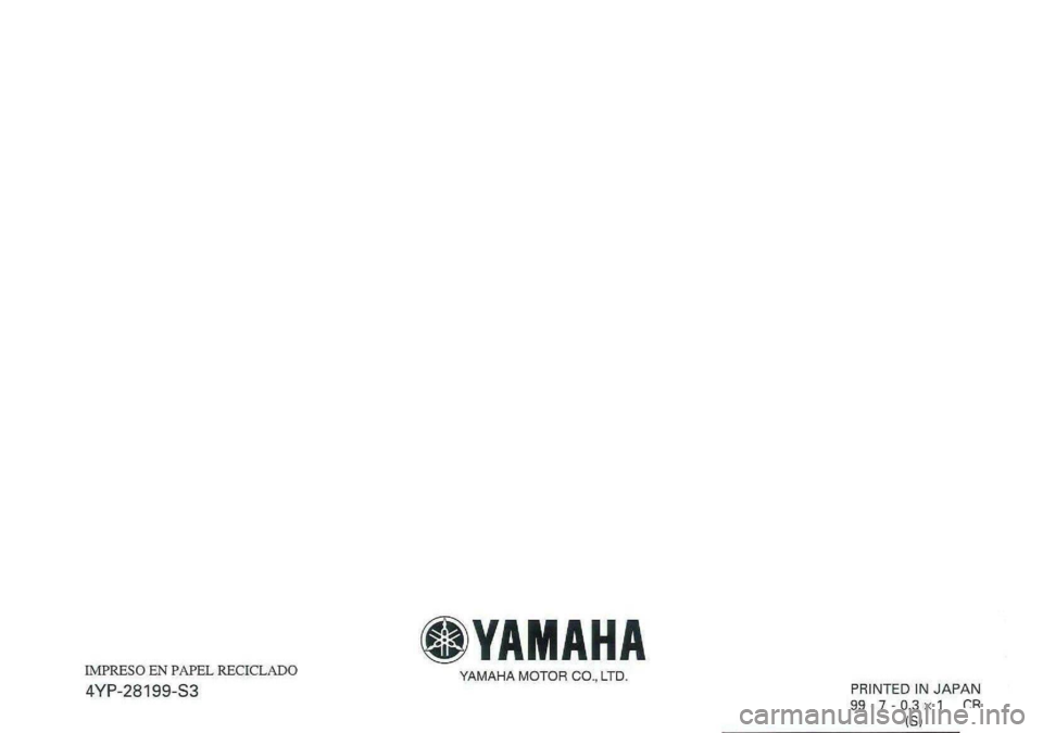 YAMAHA XVZ1300A 2000  Manuale de Empleo (in Spanish) 