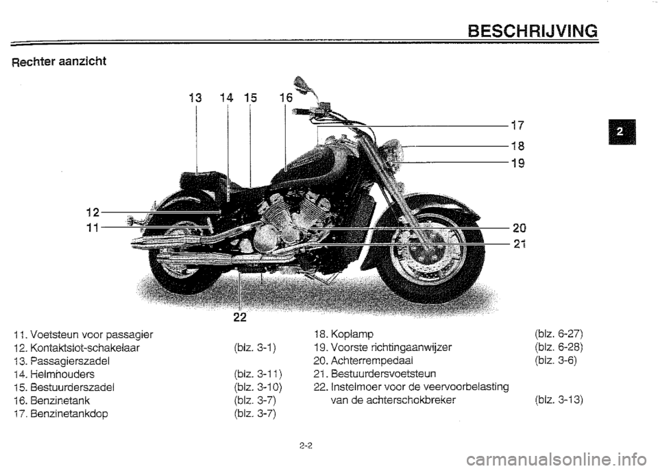 YAMAHA XVZ1300A 2000 Instructieboekje (in Dutch) YAMAHA XVZ1300A 2000 Instructieboekje (in Dutch)