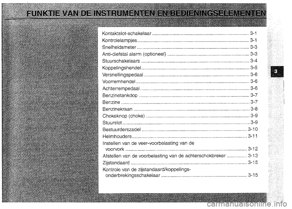 YAMAHA XVZ1300A 2000 Instructieboekje (in Dutch) YAMAHA XVZ1300A 2000 Instructieboekje (in Dutch)