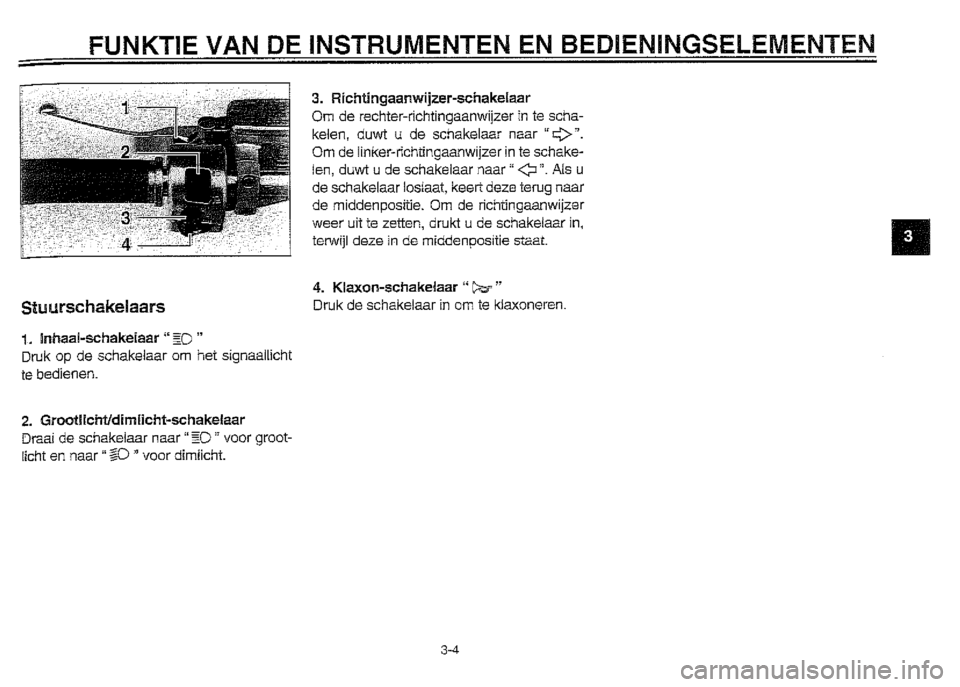 YAMAHA XVZ1300A 2000 Instructieboekje (in Dutch) YAMAHA XVZ1300A 2000 Instructieboekje (in Dutch)