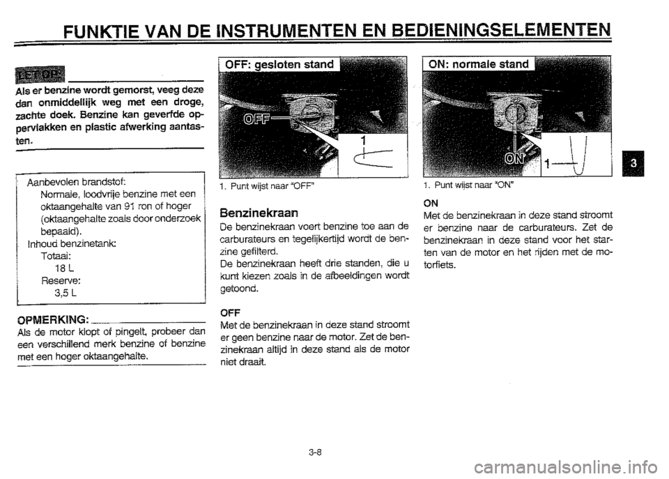 YAMAHA XVZ1300A 2000  Instructieboekje (in Dutch) 