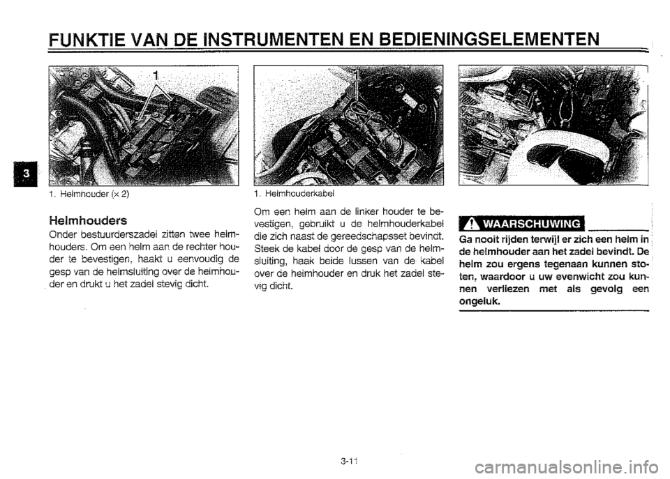 YAMAHA XVZ1300A 2000  Instructieboekje (in Dutch) 