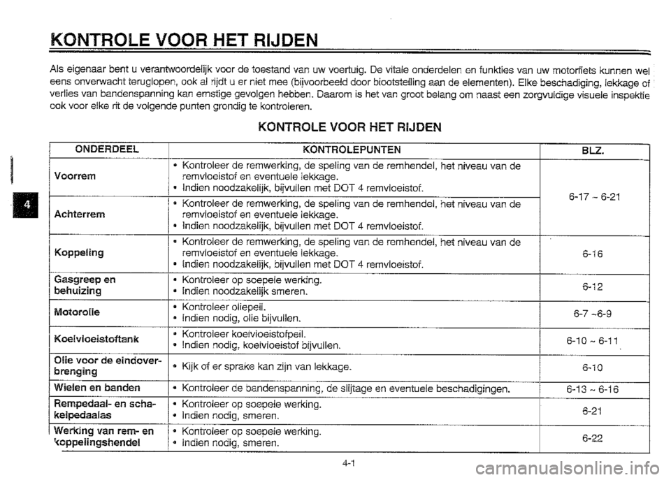 YAMAHA XVZ1300A 2000  Instructieboekje (in Dutch) 