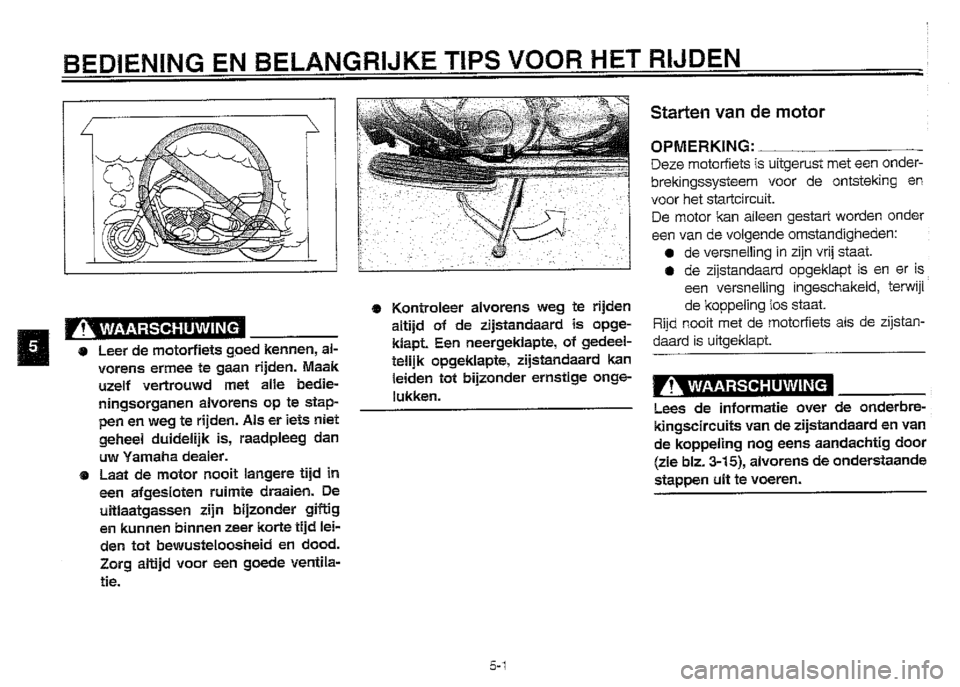 YAMAHA XVZ1300A 2000  Instructieboekje (in Dutch) 