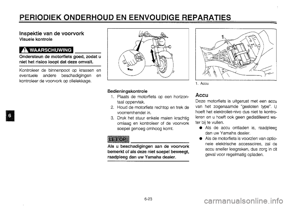 YAMAHA XVZ1300A 2000  Instructieboekje (in Dutch) 