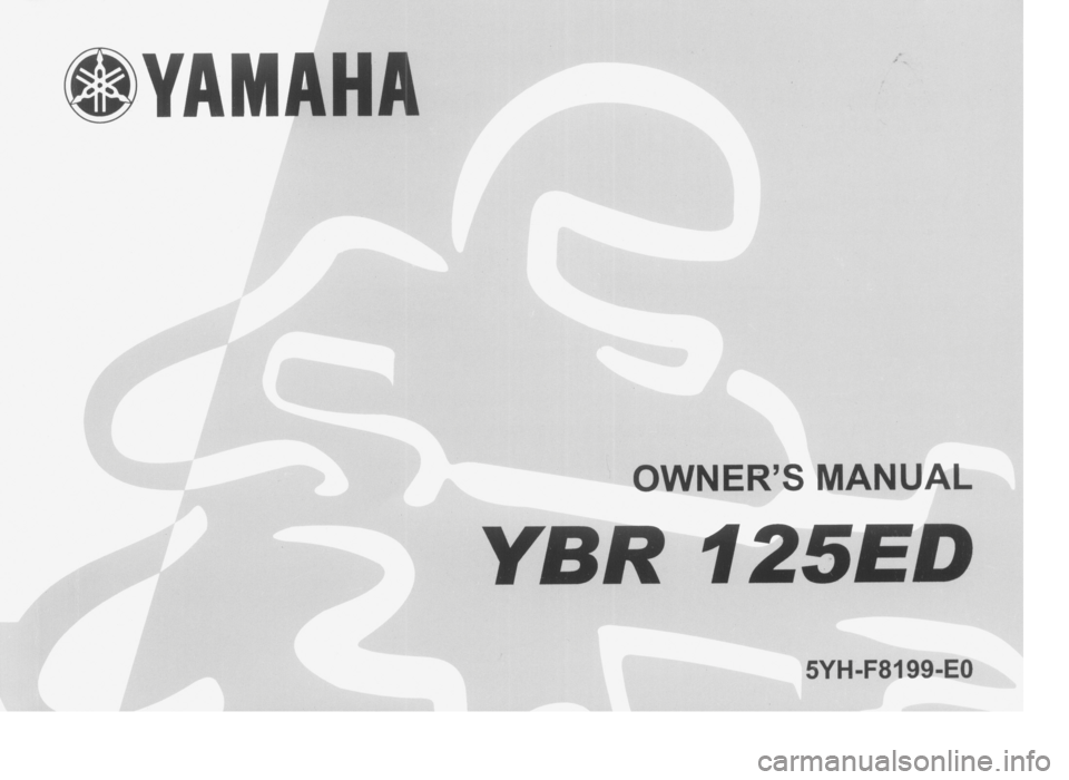 YAMAHA YBR125 2003  Owners Manual 