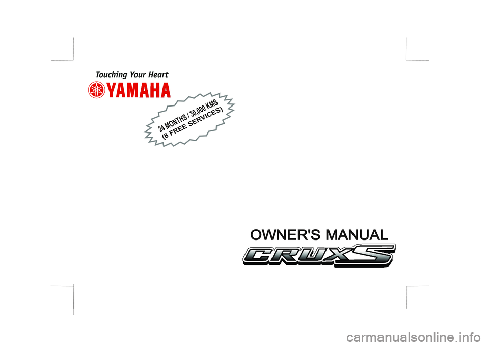 YAMAHA YD110 2005  Owners Manual 2
4 
MONT
HS
 / 
30,
000 
KMS
(8 FREE SERVICES)
OWNERS MANUAL OWNERS MANUAL 