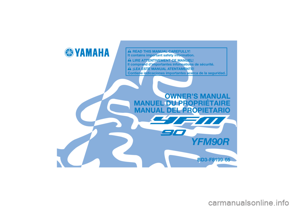 YAMAHA YFM90R 2021  Owners Manual 