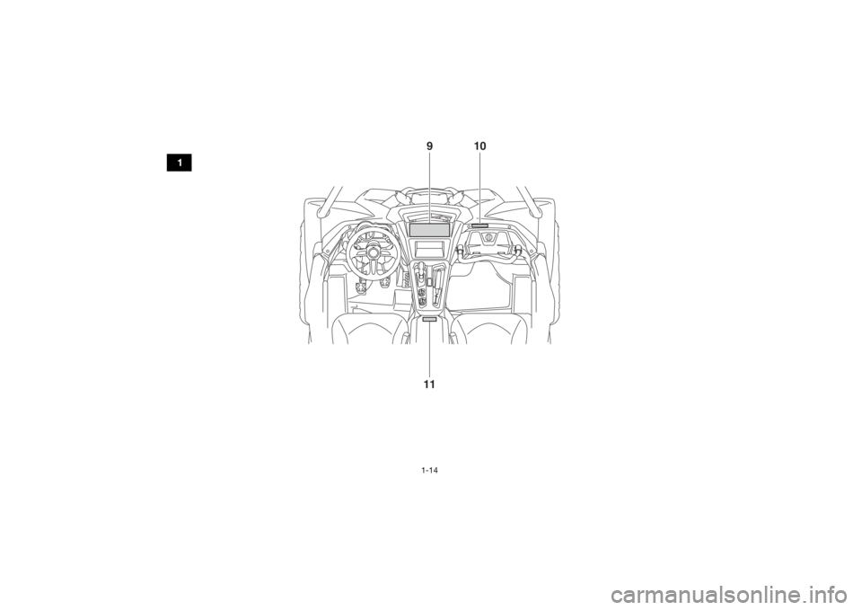 YAMAHA YXZ1000R SS 2017  Notices Demploi (in French) 1-14
1
10
911
U2HC7MF0.book  Page 14  Tuesday, April 19, 2016  11:27 AM 