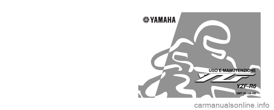 YAMAHA YZF-R6 2001  Manuale duso (in Italian) 