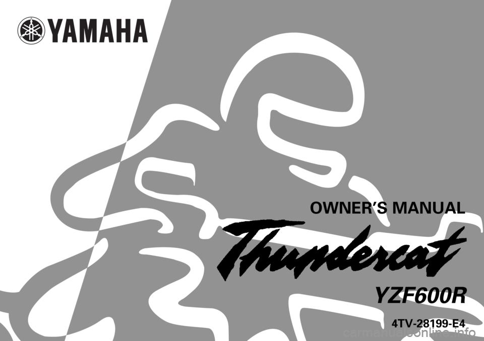 YAMAHA YZF600 2000  Owners Manual 