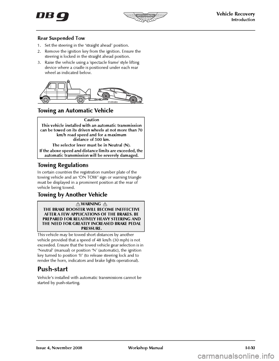 ASTON MARTIN DB9 2008 User Guide ASTON MARTIN DB9 2008 User Guide