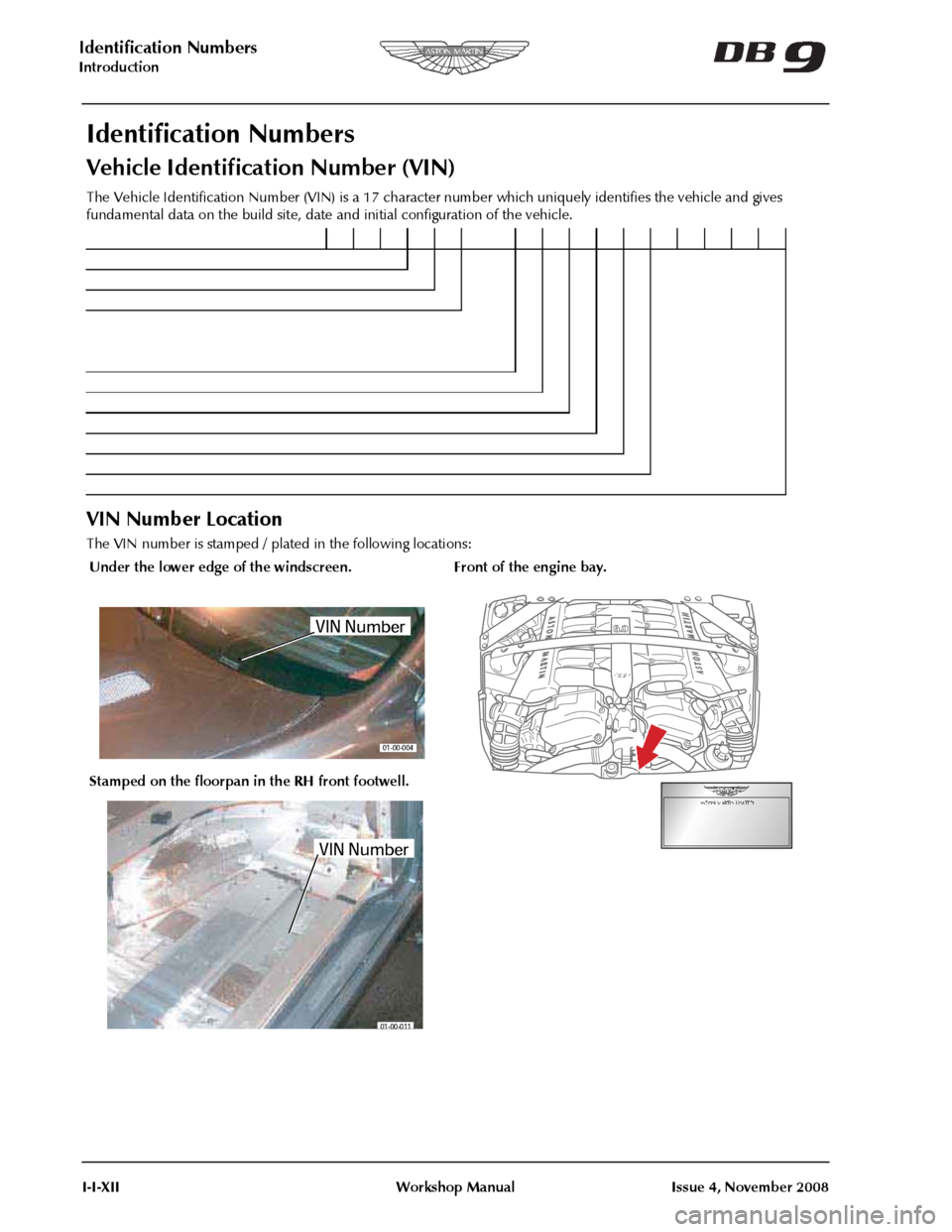 ASTON MARTIN DB9 2008 User Guide 