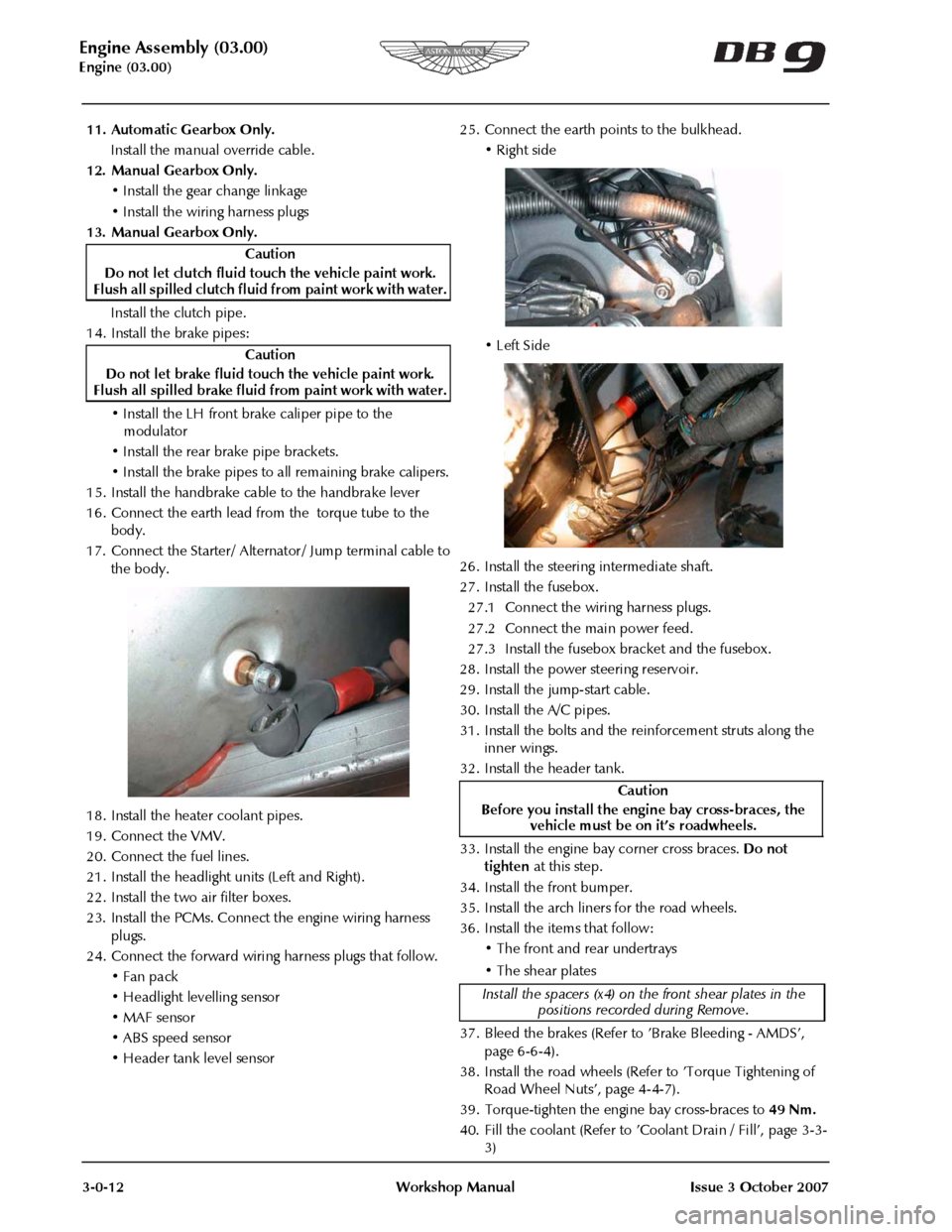 ASTON MARTIN DB9 2008  Workshop Manual 