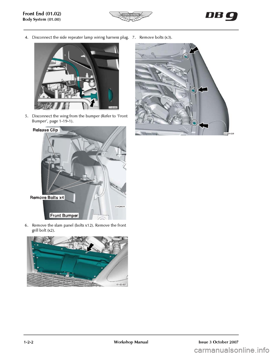 ASTON MARTIN DB9 2008 User Guide 