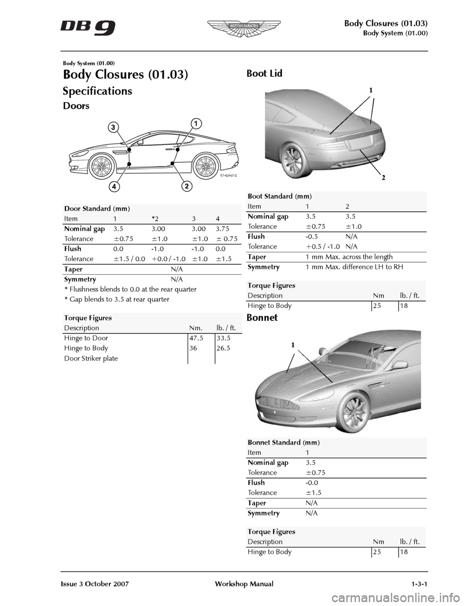 ASTON MARTIN DB9 2008 Owners Manual ASTON MARTIN DB9 2008 Owners Manual