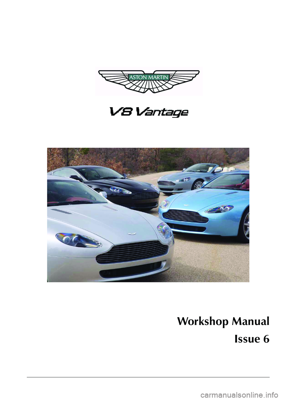 ASTON MARTIN V8 VANTAGE 2010  Workshop Manual 