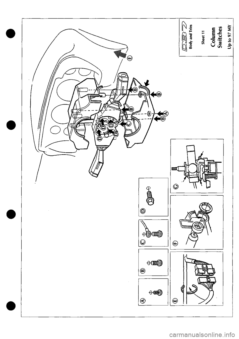 ASTON MARTIN DB7 1997  Workshop Manual 