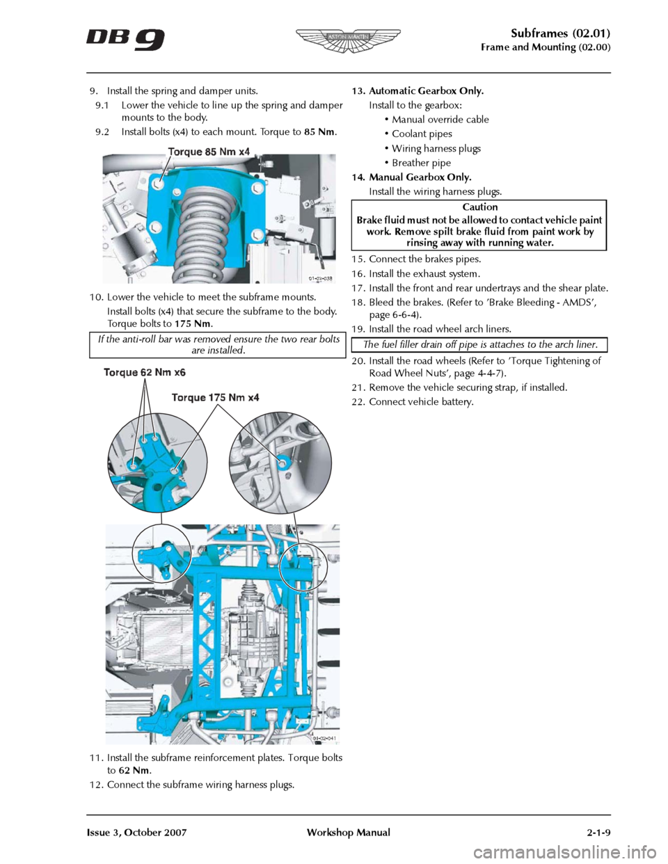 ASTON MARTIN DB9 2008 OBDII Diagnostic Manual ASTON MARTIN DB9 2008 OBDII Diagnostic Manual