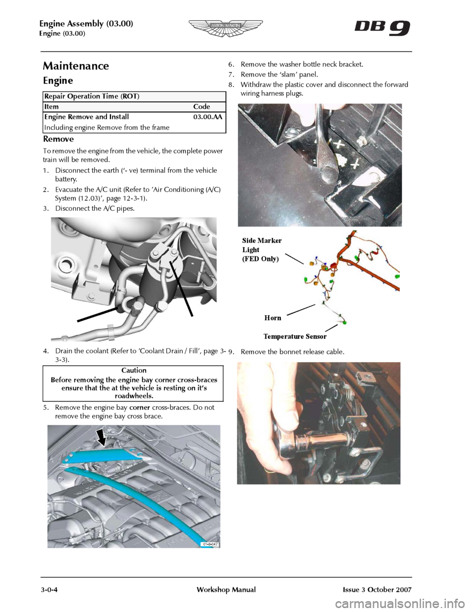 ASTON MARTIN DB9 2008 OBDII Diagnostic Manual ASTON MARTIN DB9 2008 OBDII Diagnostic Manual