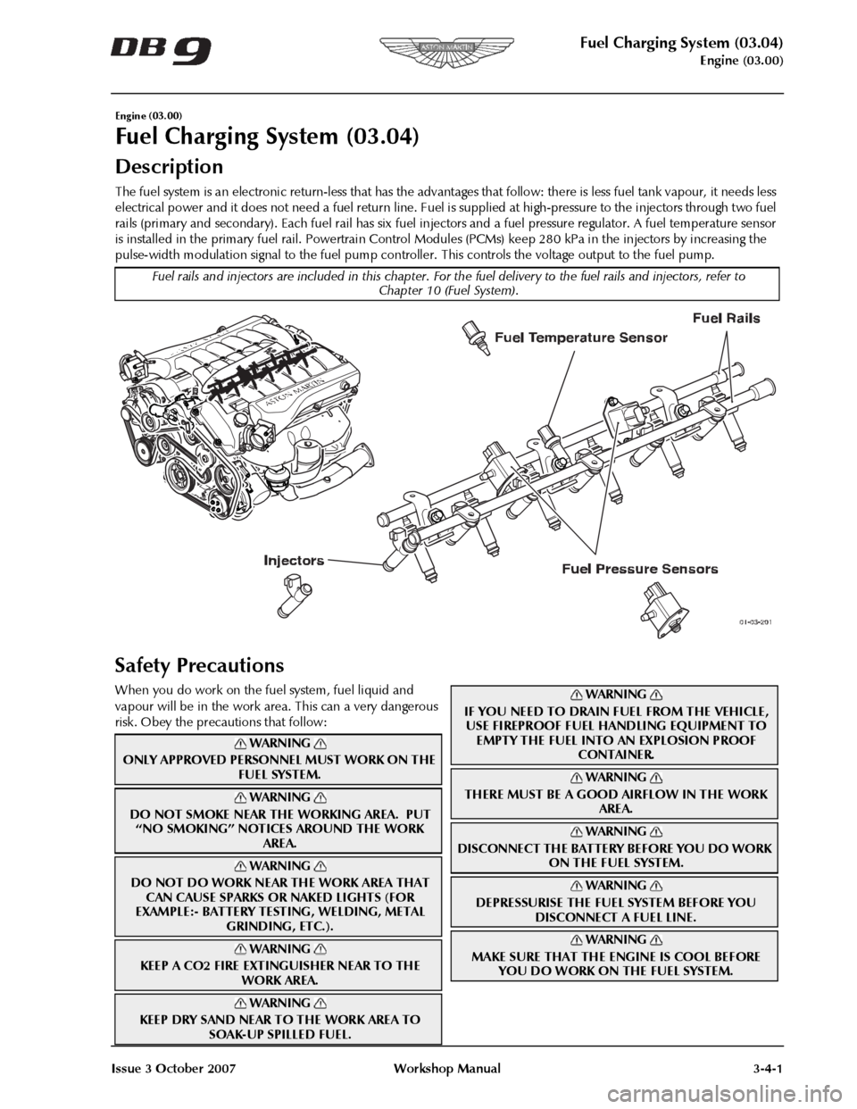 ASTON MARTIN DB9 2004  OBDII Diagnostic Manual 