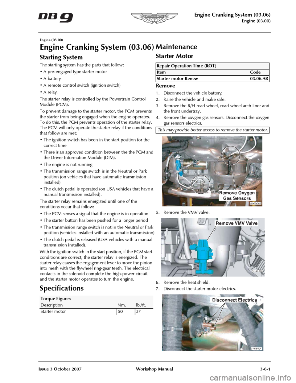 ASTON MARTIN DB9 2004  OBDII Diagnostic Manual 