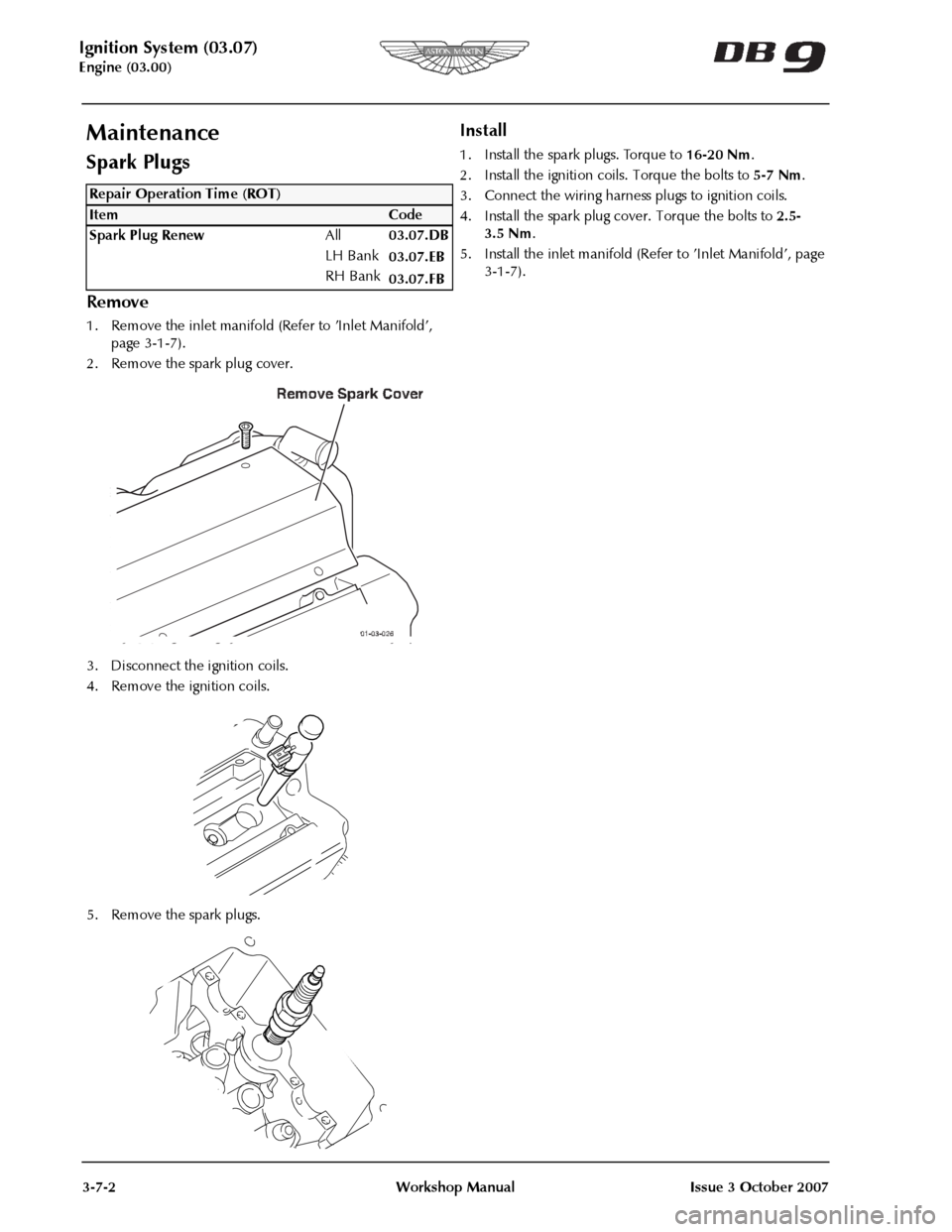 ASTON MARTIN DB9 2008 OBDII Diagnostic Manual ASTON MARTIN DB9 2008 OBDII Diagnostic Manual