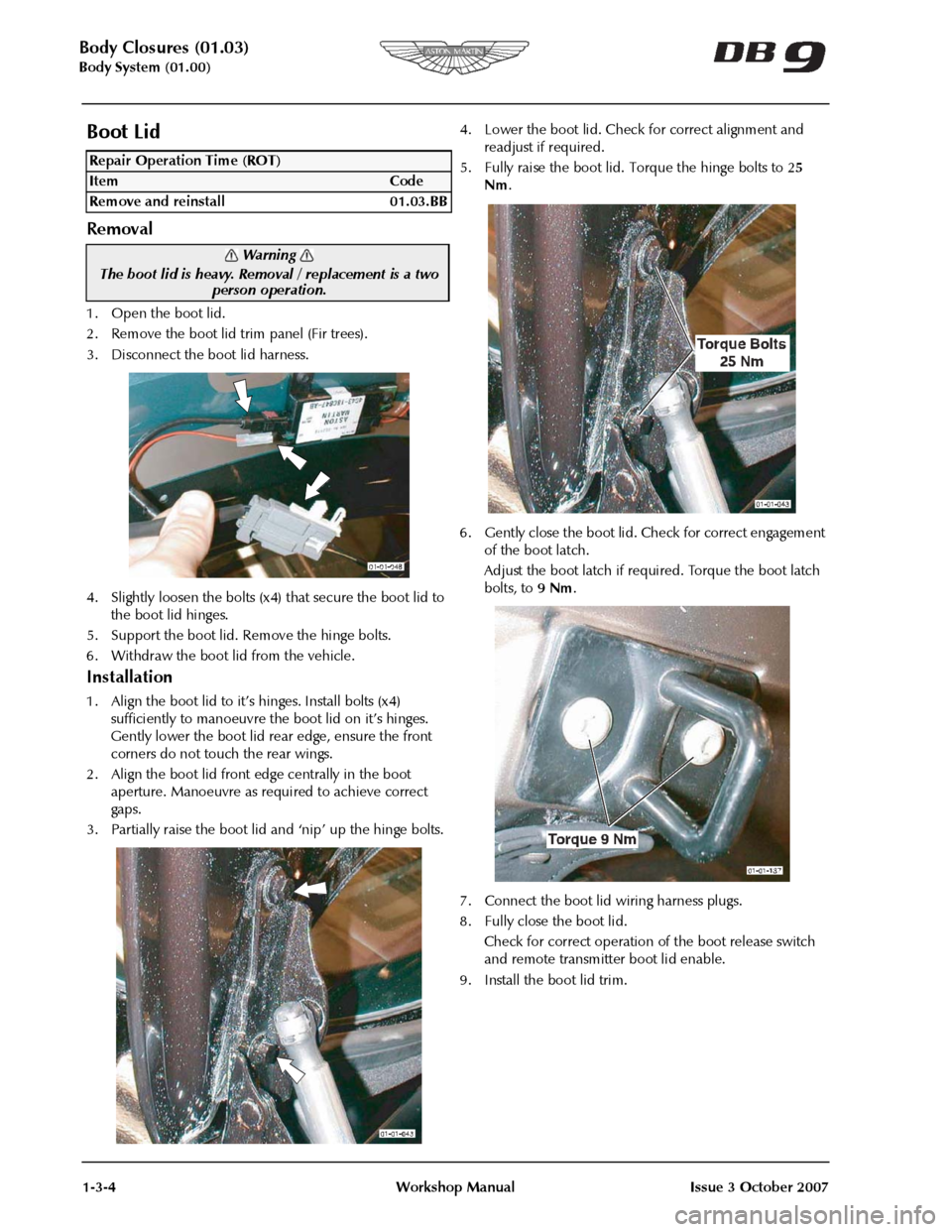 ASTON MARTIN DB9 2008 OBDII Diagnostic Manual ASTON MARTIN DB9 2008 OBDII Diagnostic Manual