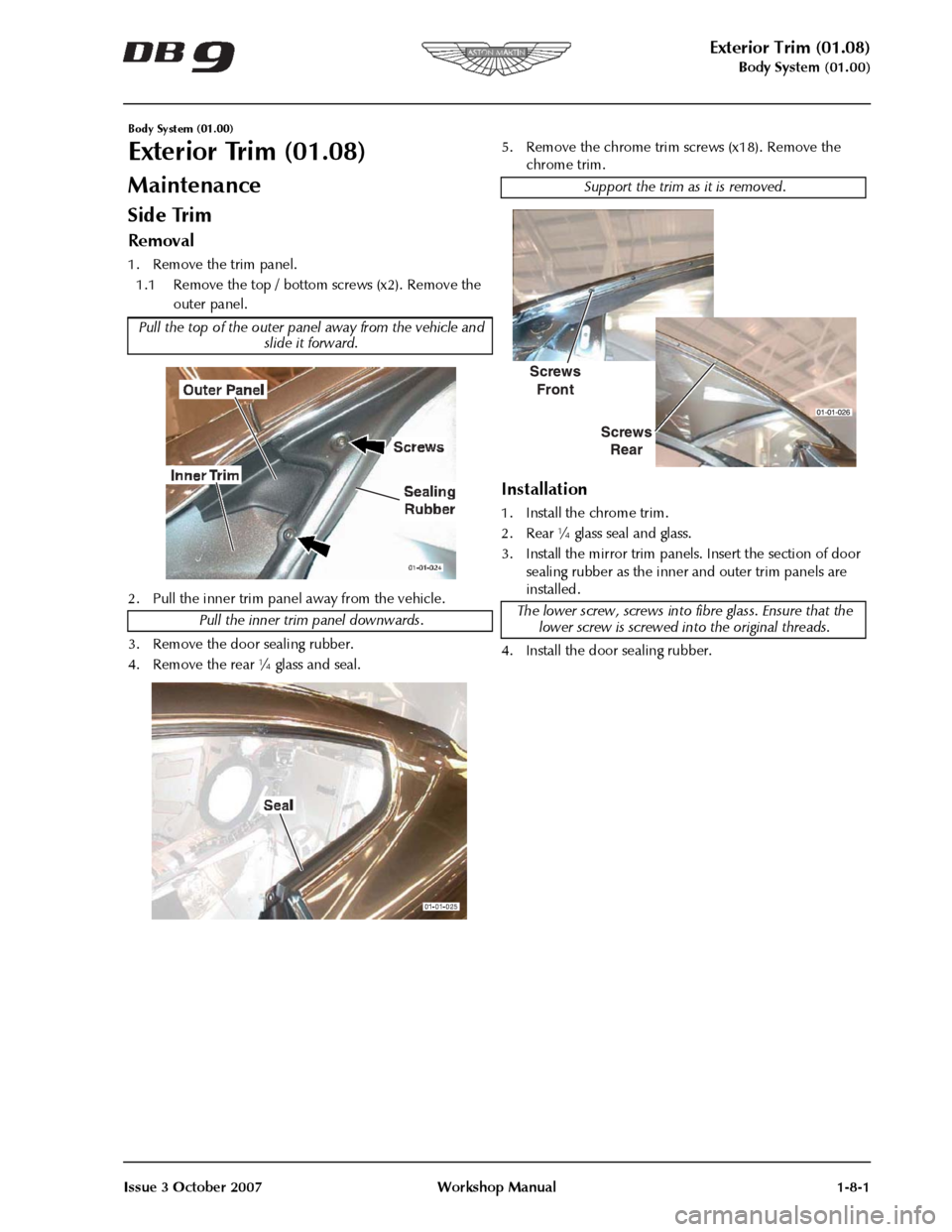 ASTON MARTIN DB9 2004 OBDII Diagnostic Manual ASTON MARTIN DB9 2004 OBDII Diagnostic Manual