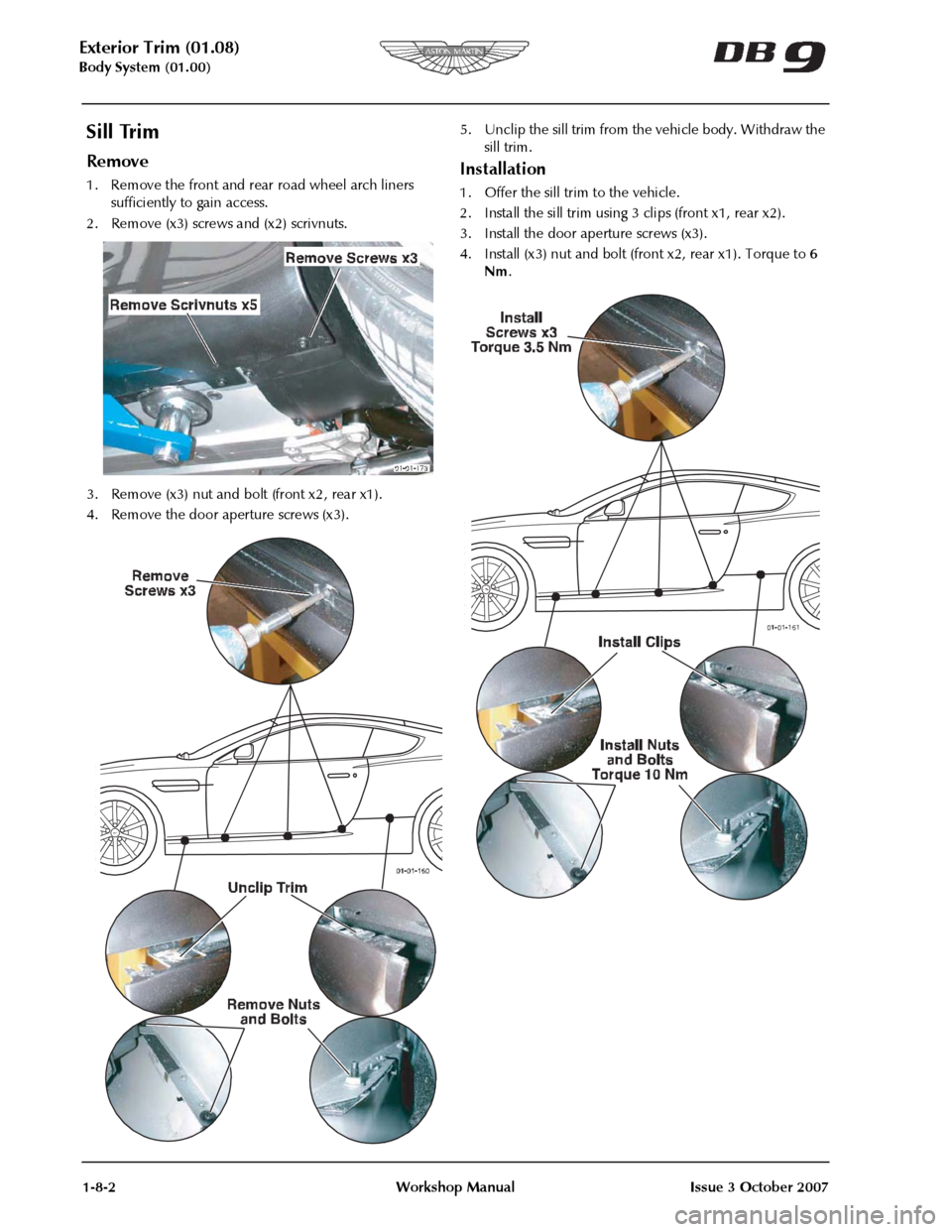 ASTON MARTIN DB9 2004  OBDII Diagnostic Manual 