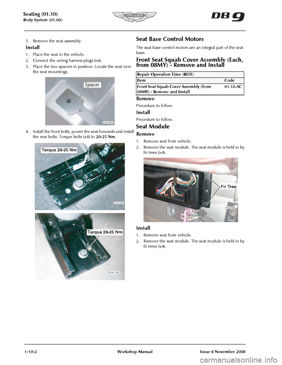 ASTON MARTIN DB9 2008 OBDII Diagnostic Manual ASTON MARTIN DB9 2008 OBDII Diagnostic Manual