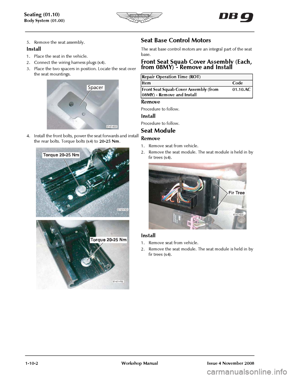 ASTON MARTIN DB9 2004  OBDII Diagnostic Manual 