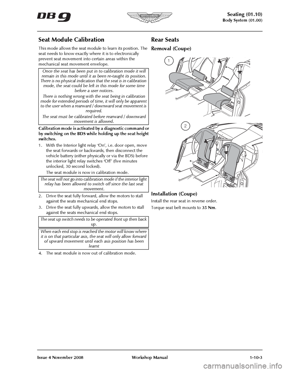 ASTON MARTIN DB9 2004  OBDII Diagnostic Manual 