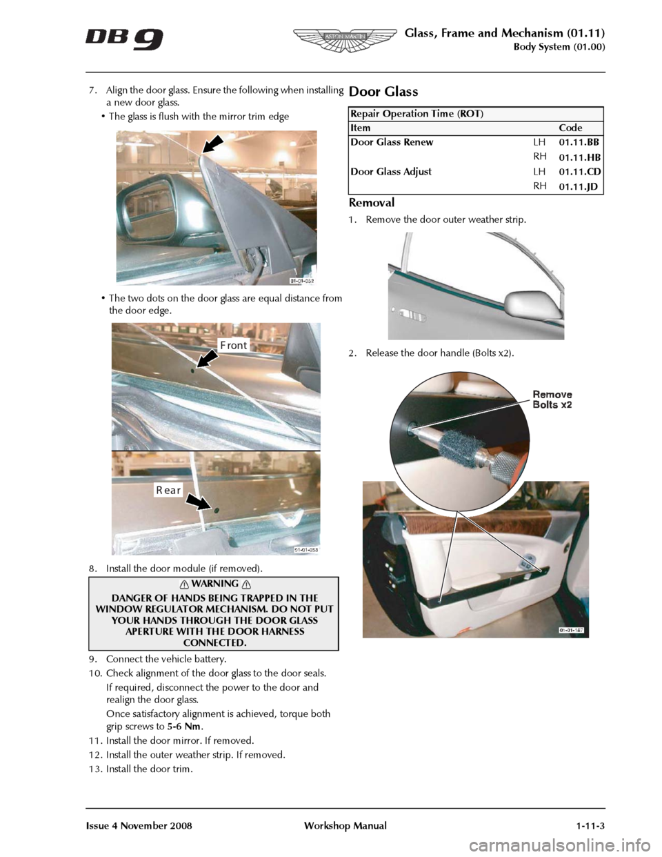 ASTON MARTIN DB9 2004  OBDII Diagnostic Manual 