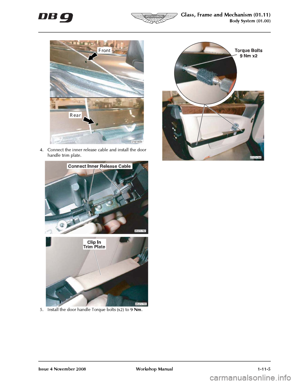 ASTON MARTIN DB9 2008  OBDII Diagnostic Manual 