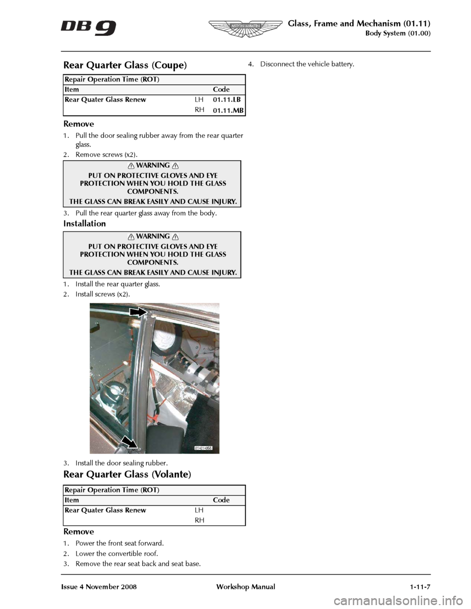 ASTON MARTIN DB9 2008  OBDII Diagnostic Manual 