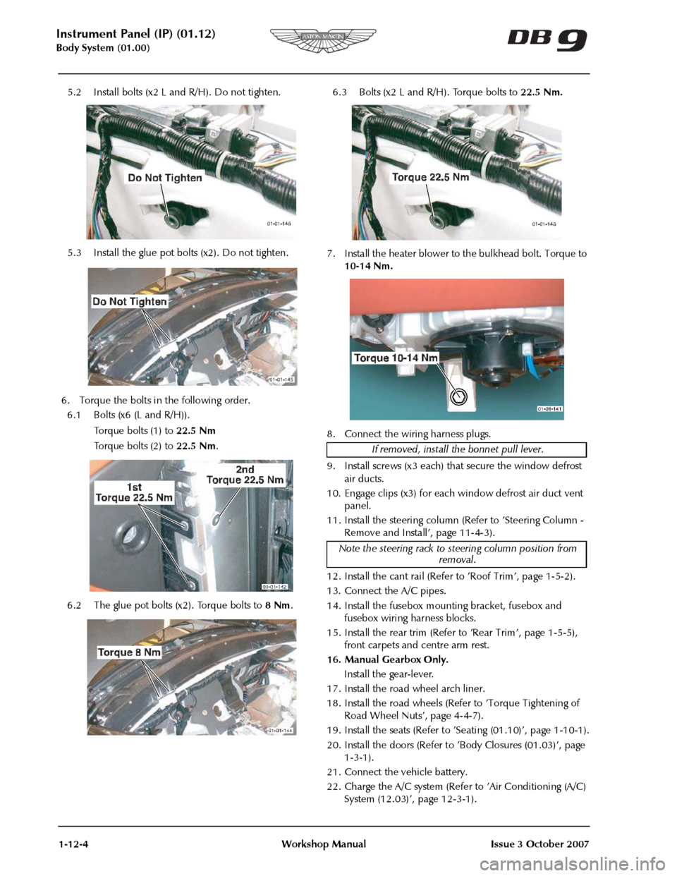 ASTON MARTIN DB9 2008  OBDII Diagnostic Manual 