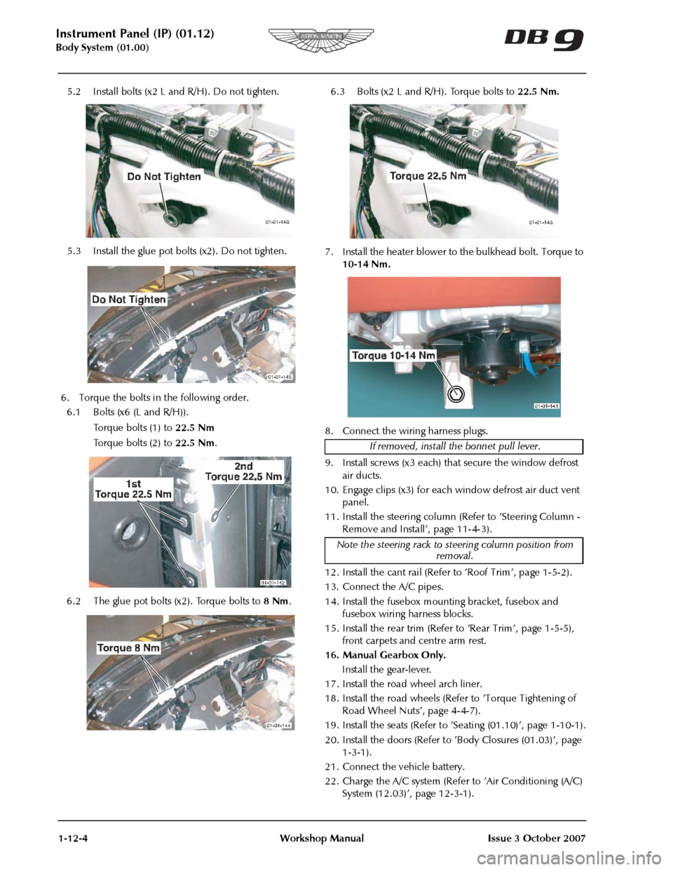 ASTON MARTIN DB9 2004  OBDII Diagnostic Manual 