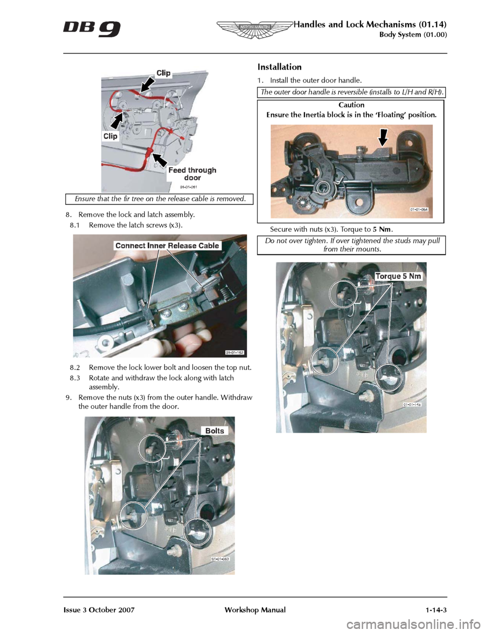 ASTON MARTIN DB9 2004  OBDII Diagnostic Manual 