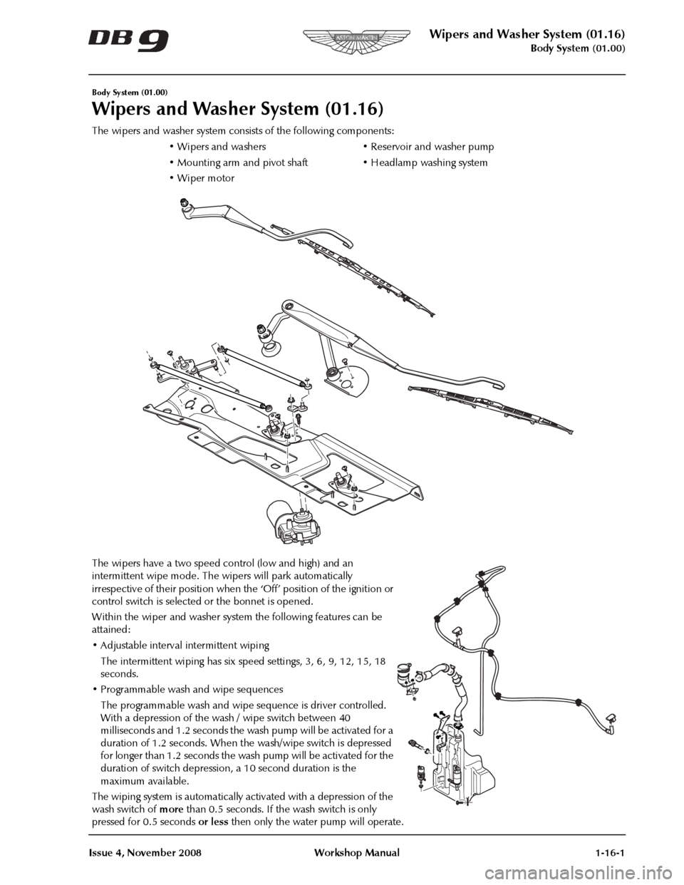 ASTON MARTIN DB9 2008  OBDII Diagnostic Manual 