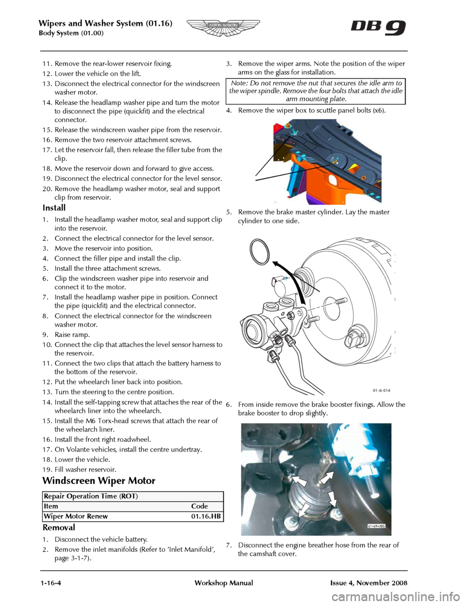 ASTON MARTIN DB9 2004  OBDII Diagnostic Manual 