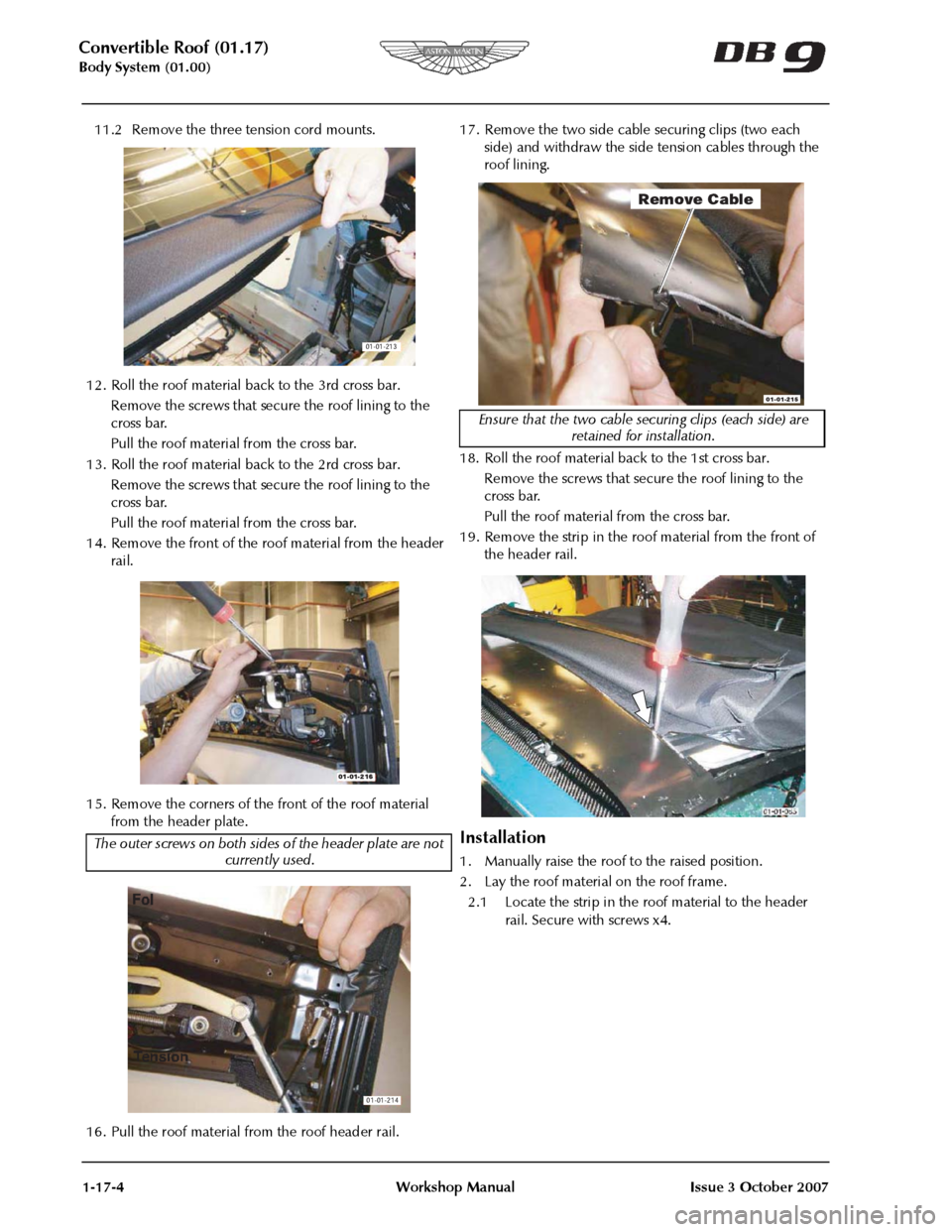 ASTON MARTIN DB9 2008 OBDII Diagnostic Manual ASTON MARTIN DB9 2008 OBDII Diagnostic Manual