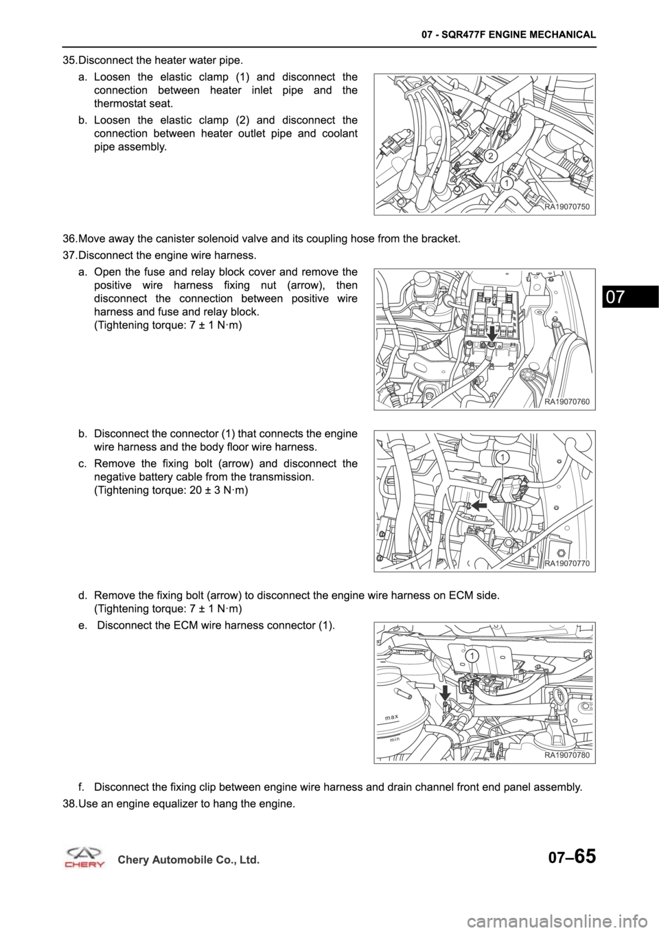 CHERY A19 2014  Service Repair Manual 