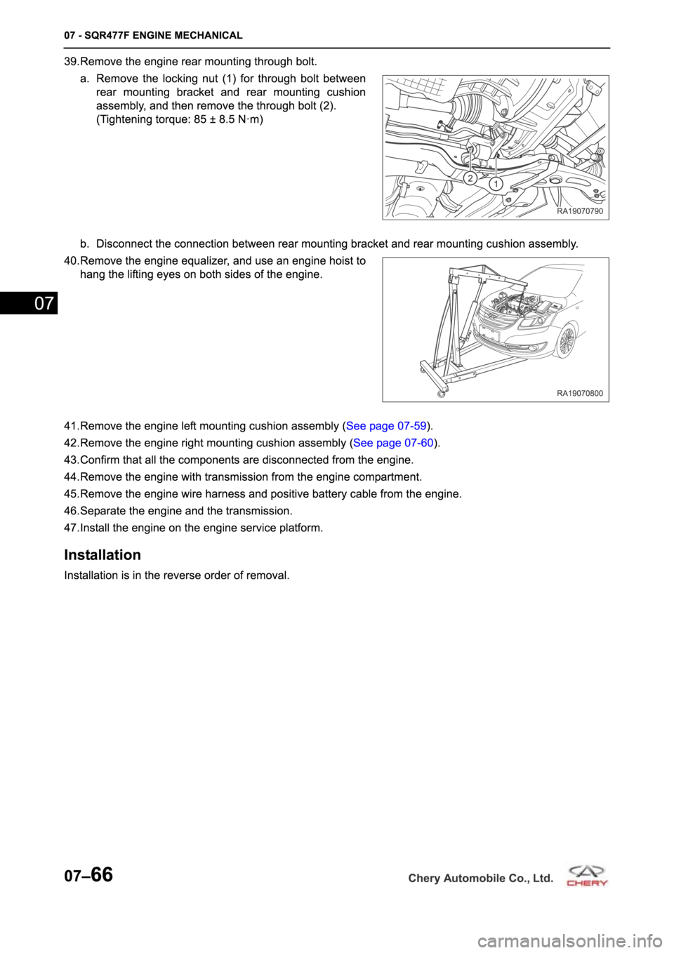 CHERY A19 2014  Service Repair Manual 