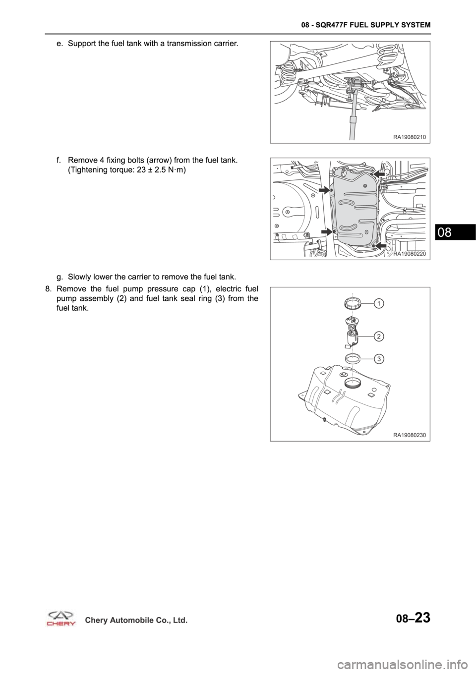 CHERY A19 2014  Service Repair Manual 