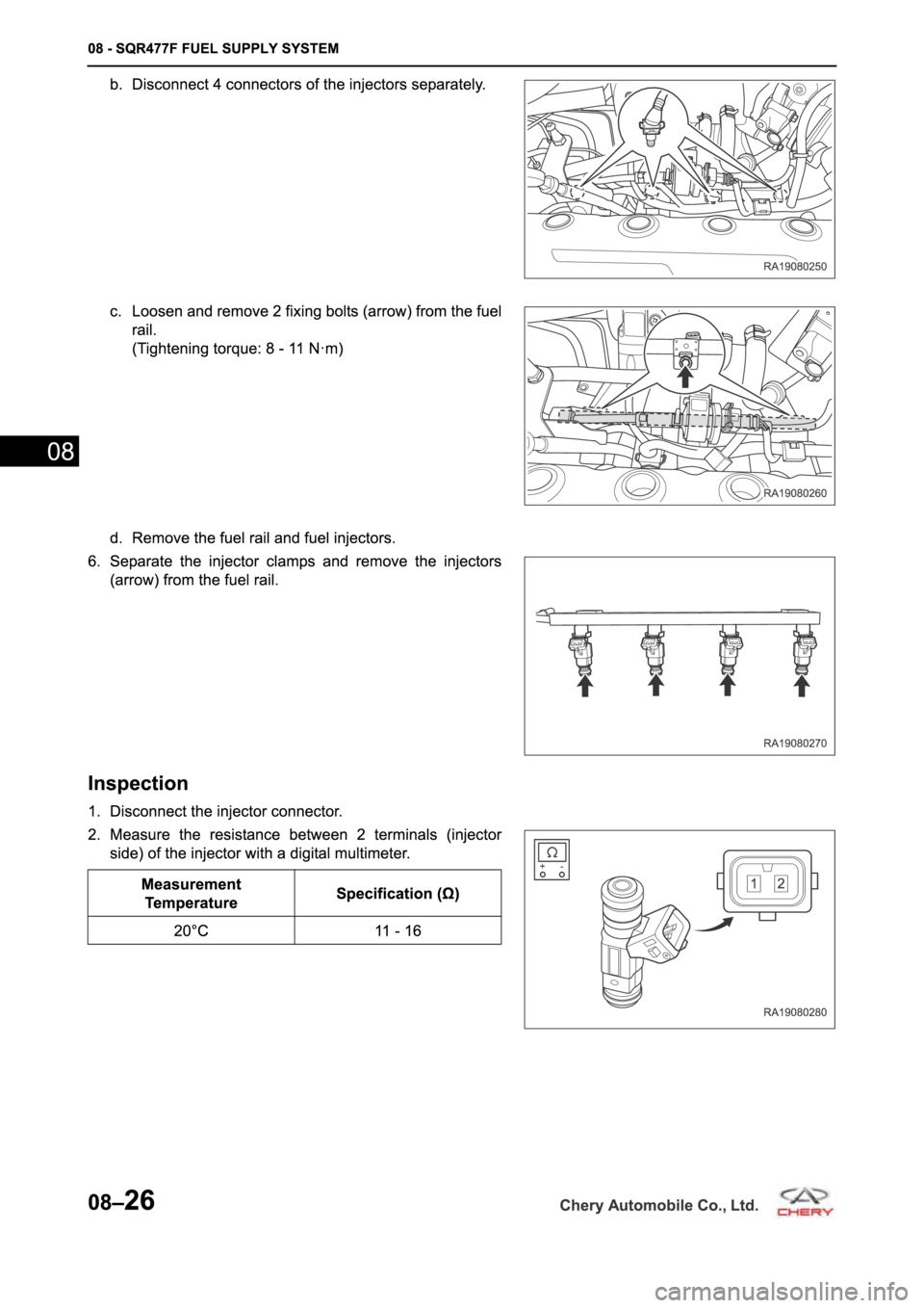 CHERY A19 2014  Service Repair Manual 