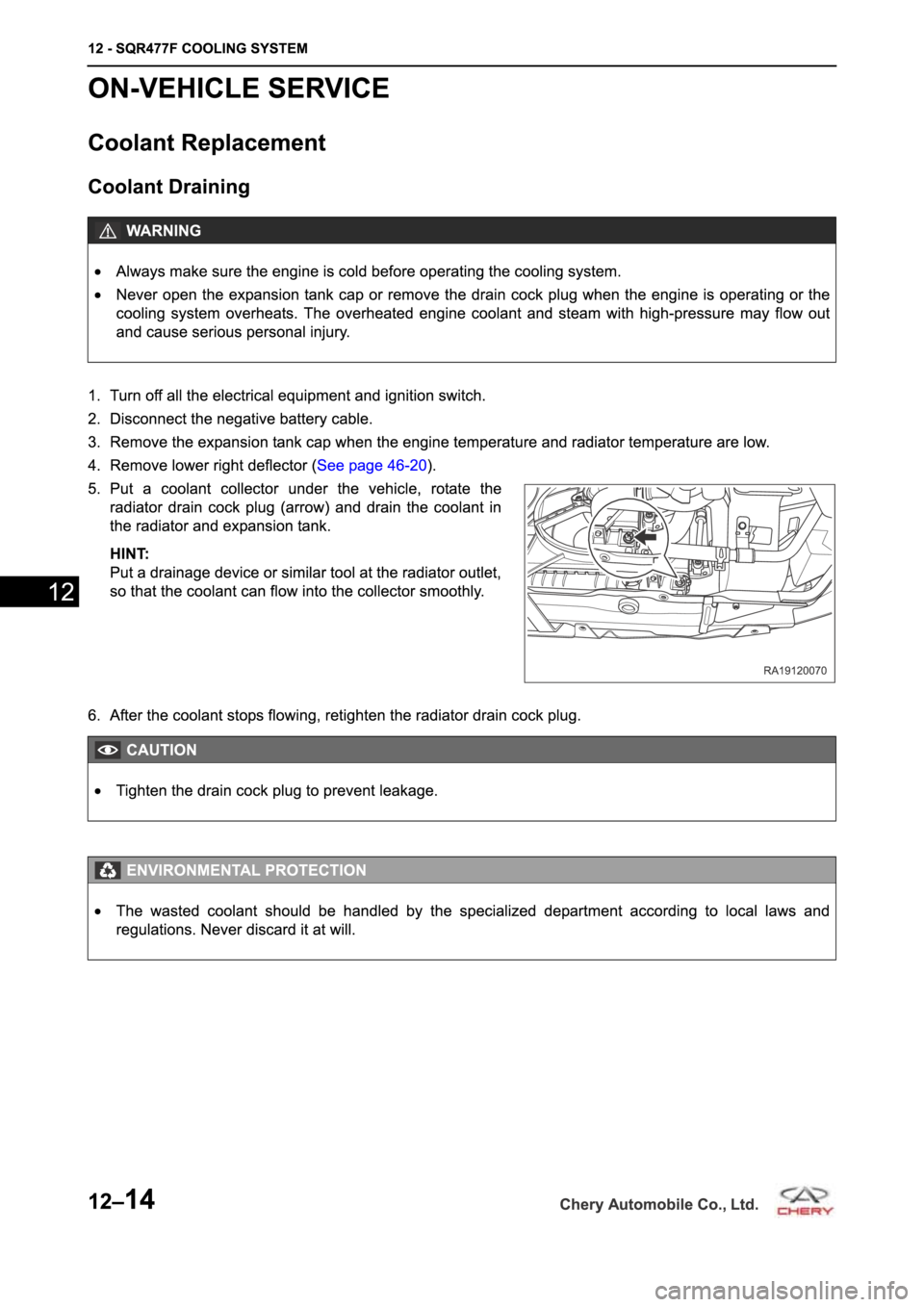 CHERY A19 2014 Service Repair Manual CHERY A19 2014 Service Repair Manual