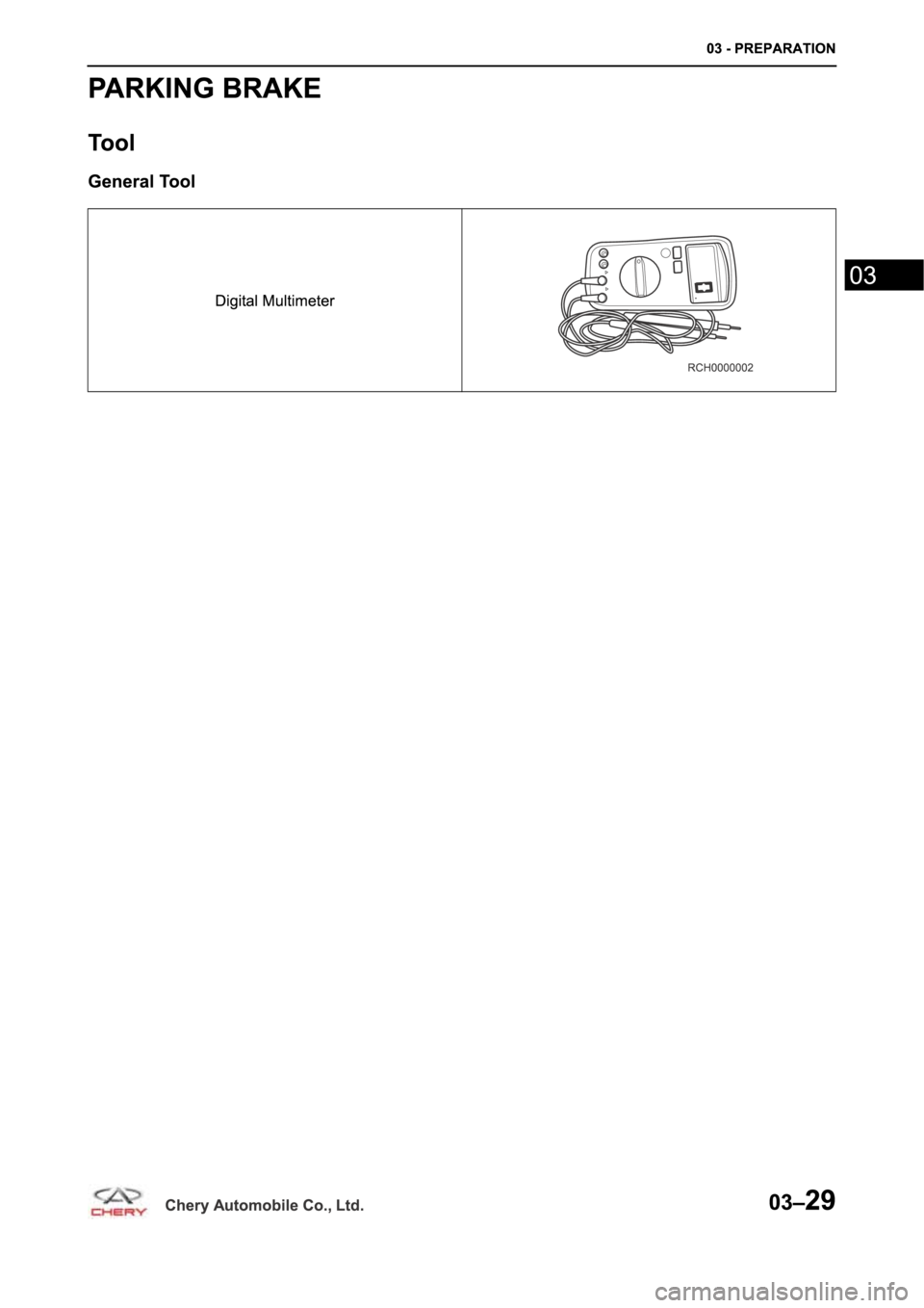 CHERY A19 2014 Service Manual PDF CHERY A19 2014 Service Manual PDF
