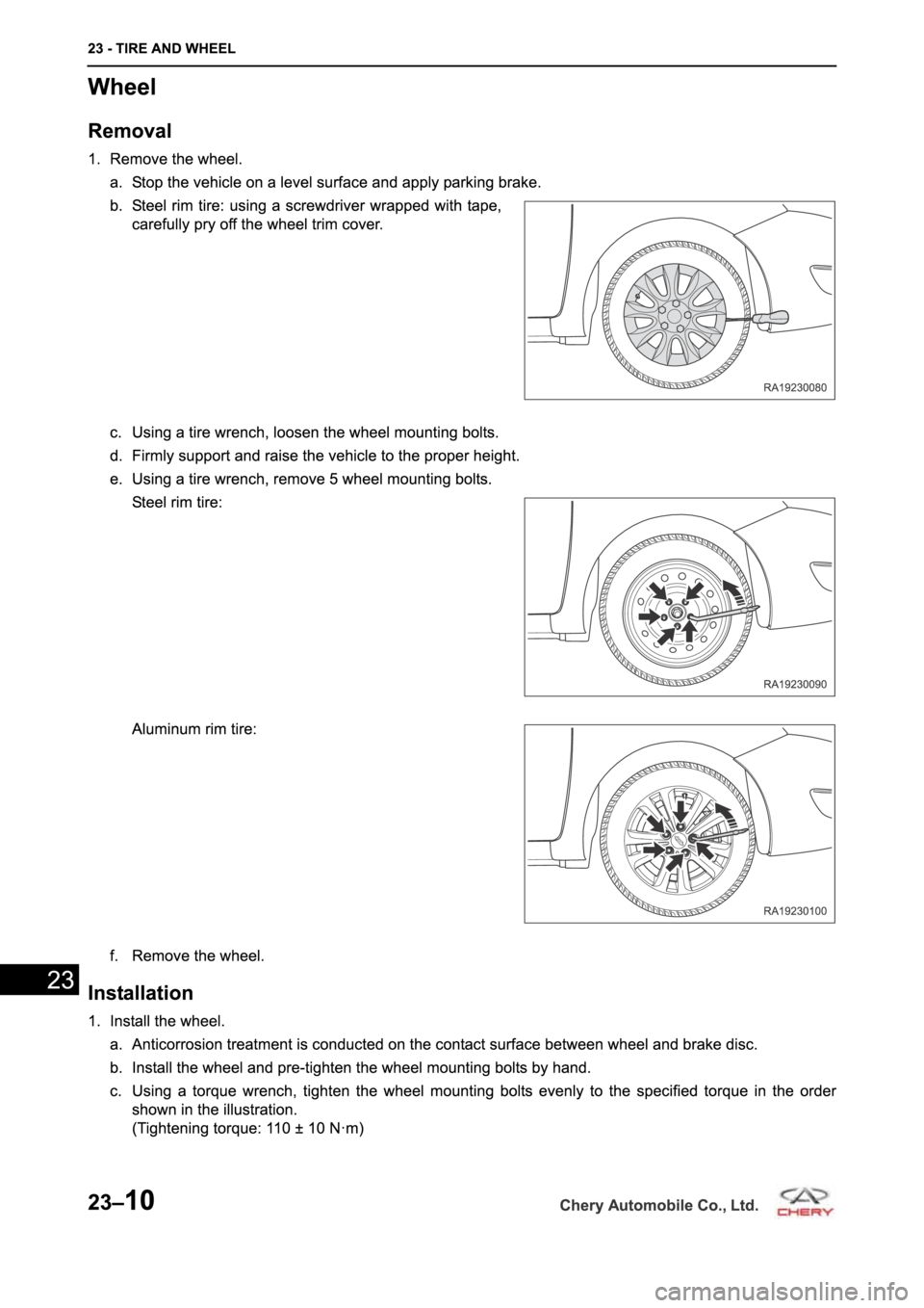 CHERY A19 2014 Service Repair Manual CHERY A19 2014 Service Repair Manual