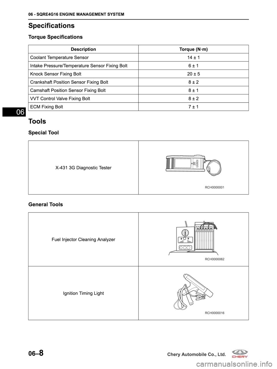 CHERY ARRIZO M16 2014 Service Repair Manual CHERY ARRIZO M16 2014 Service Repair Manual